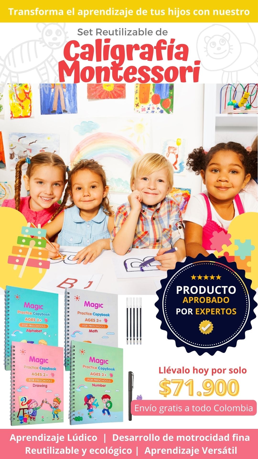 Set de Caligrafia Montessori